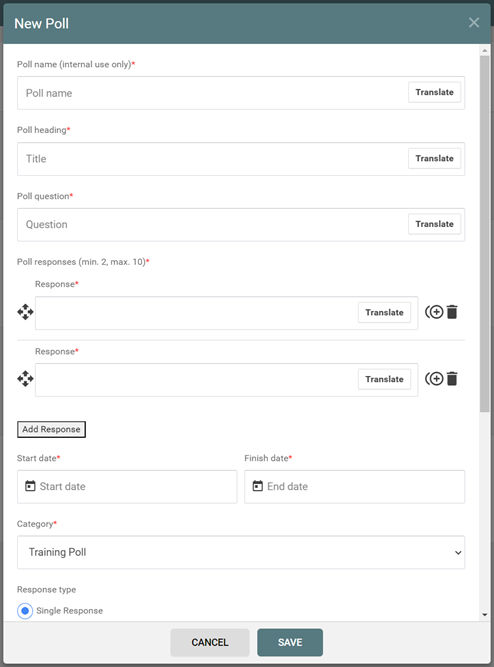 How to create a poll – Host Building